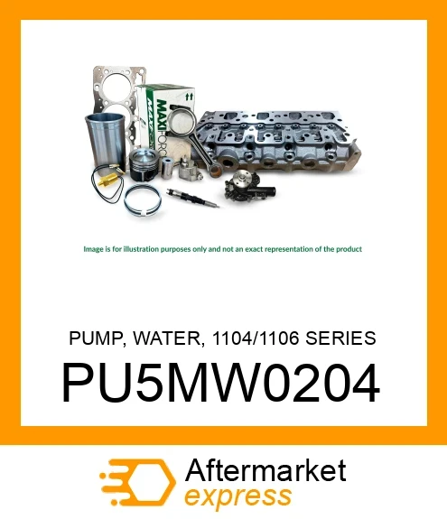 PUMP, WATER, 1104/1106 SERIES PU5MW0204